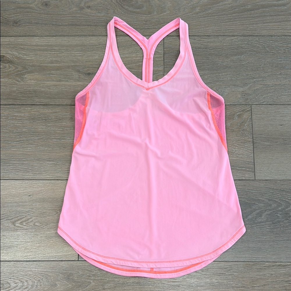 LULULEMON Flash Light Fast Lane Singlet Active Mesh Panel Racerback Tank Top 4